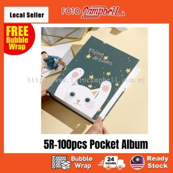 5R-100/200pcs  pocket Photo Album Ready Stock