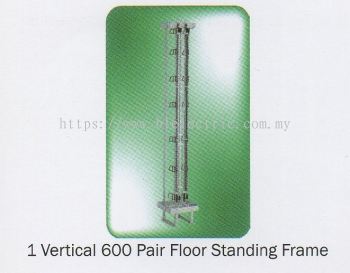 1 Vertical 600 Pair Tel Floor Standing Frame 