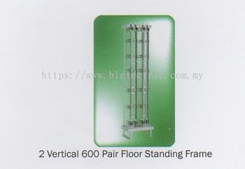 2 Vertical 600 Pair Tel Floor Standing Frame