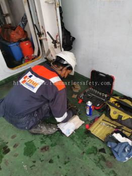 Rescue Boat repair and inspection