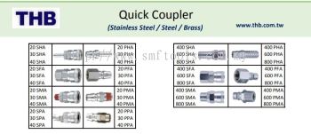 THB AIR QUICK COUPLER (STAINLESS STEEL / STEEL / BRASS)