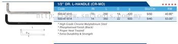 1/2" DR. L-HANDLE (CR-MO)