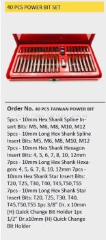 40PCS POWER BIT SET