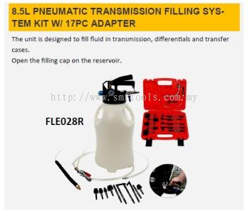8.5L PNEUMATIC (AIR) TRANSMISSION FILLING SYSTEM KIT WITH 17PCS ADAPTER