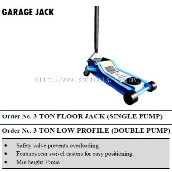 3 TON FLOOR JACK / GARAGE JACK