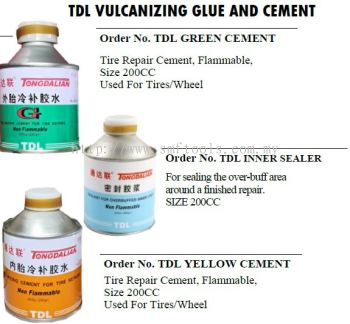 TDL VULVANIZING GLUE AND CEMENT