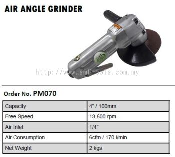 PNEUMATIC AIR ANGLE GRINDER PM070