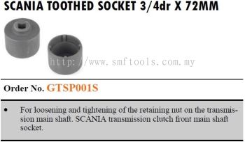 SCANIA TOOTHED SOCKET 3/4" x 72MM