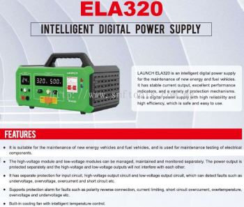 LAUNCH INTELLIGENT DIGITAL POWER SUPPLY ELA320 FOR EV