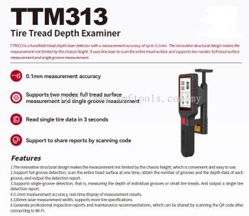 Launch (SmartSafe) Tread Master 2.0 | Tire Tread Depth Examiner (TTM313)