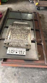 OEM Sheet Metal Works -Door Art panel in Stainless Steel plate laser cutting