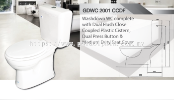 Washdown WC c/w High Level Plastic Cistern