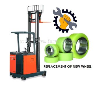Forward Solution Engineering Pte Ltd : Change Toyota Reach Truck Wheel Singapore