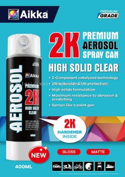 AIKKA 2K AEROSOL HIGH SOLID CLEARCOAT SPRAY PAINT 2:1