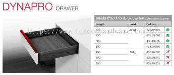 Grass Dynapro Soft Close Full extension Drawer