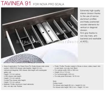 TAVINEA 91 Features