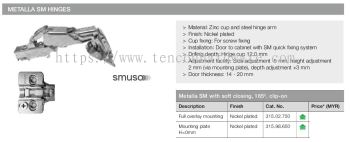 Metalla SM with Soft Closing 165
