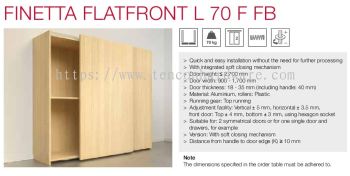 Finetta Flatfront L 70 F FB