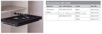 Pull Out Drawer with Divider