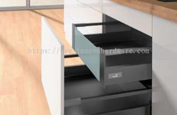 Internal Pot-and-Pan Drawer 200 with Railing, Height 144mm