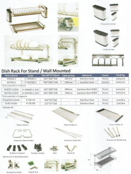 Dish Rack For Stand or Wall Mounted