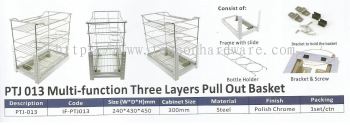 Multi Function Three Layers Pull Out Basket