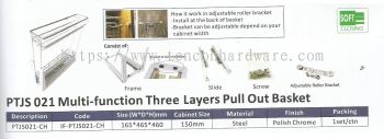 Multi Function three Layers Pull Out basket