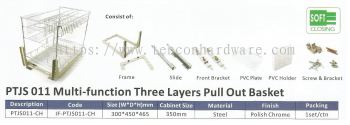 Multi Function three Layers Pull Out basket