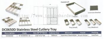 Stainless Steel Cutlery Tray