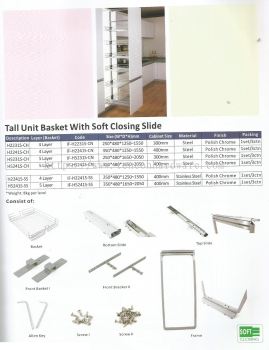 Tall Unit Basket With Soft Closing Slide