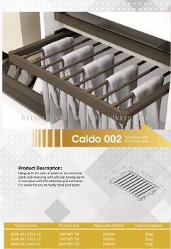 CALDO 002 PANTS RACK WITH SOFT CLOSE SLIDE