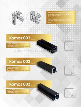 CALDO 3000 SERIES KOMOS SHELVING SYSTEM 001,002,003