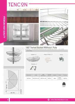 180 degree Swivel Basket Without Pole (M7500A)