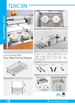 Four Side Pull Out Basket (800mm LN800SS, 900mm LN900SS)