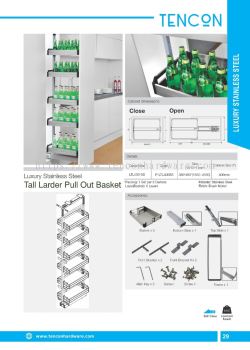 Tall Larder Pull Out Basket (LTL400-SS)