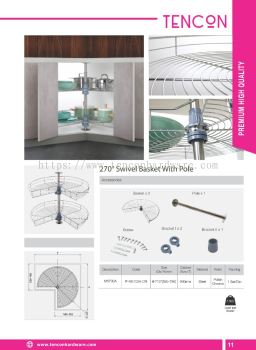 270 Swivel Basket With Pole (M5700A)