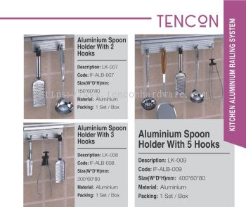 Kitchen Aluminium Railing System (LK-001 - LK-009)