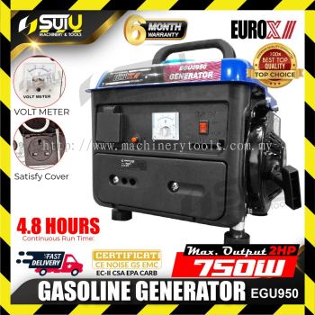 [SET A] EUROX EGU950 2HP 4.2L 2-Stroke Gasoline Generator 3600rpm