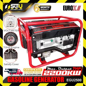 EUROX / EUROPOWER EGU2500 7HP 4-stroke Gasoline Generator 2200W 3600RPM