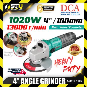 DCA ASM10-100S 4" Angle Grinder 1020W 13000RPM