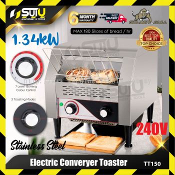 GOLDEN BULL TT150 Stainless Steel Electric Converyer Toaster 1.34kW