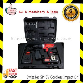 SWIZZ TEC SP18V 18V 10MM 29NM Cordless Impact Drill 1450RPM