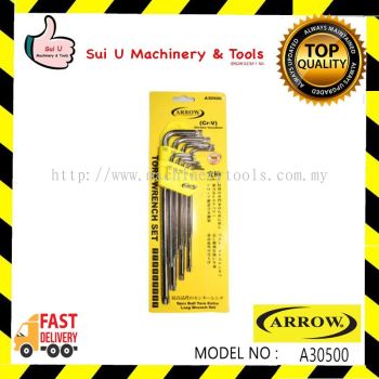 Arrow A30500 9pcs Extra Long Ball Torx Wrench Set