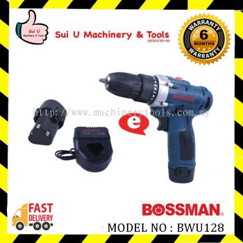 BOSSMAN BWU128 / BWU-128 12V Lithium-ion Cordless Drill Drive 1600rpm (SET)