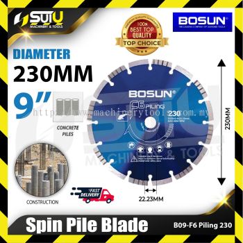 BOSUN B09 / B09-F6 PILING 230 PILING 230 9" Diamond Spin Pile Blade