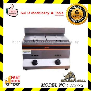 GOLDEN BULL HY-72 Gas Fryer (Double Tank)