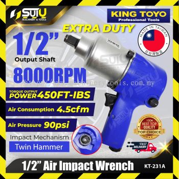 KING TOYO KT-231A / KT231A 1/2" Extra Duty Air Impact Wrench