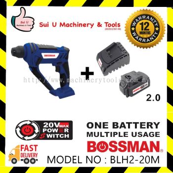 BOSSMAN BLH2-20M 20V Cordless Rotary Hammer + 1x Battery 2.0Ah + Charger