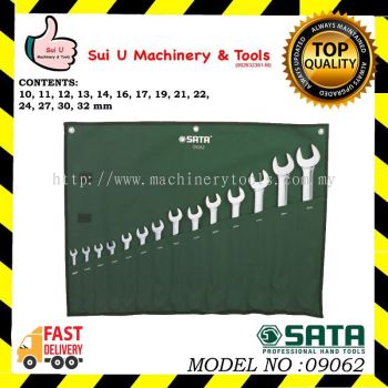 SATA 09062 14 Pc. Metric Combination Wrench Set