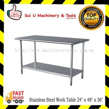 Stainless Steel Work Table 24" x 48" x 36"